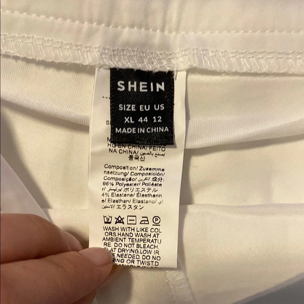 SHEIN Elegant White Skirt - Picture 2 of 10